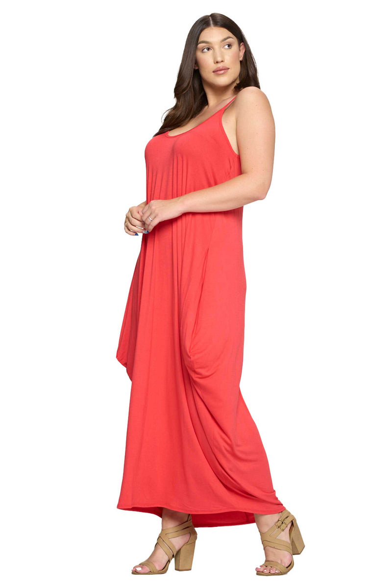 Spaghetti Strap Harem Dress - L I V D