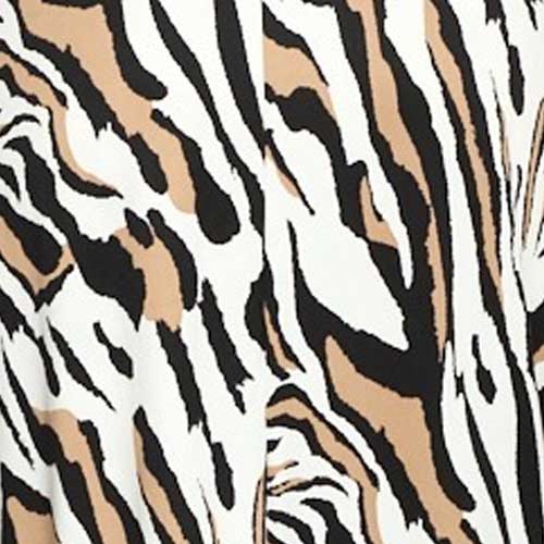 Tiger Stripe Spaghetti Strap Pocket Dress - L I V D