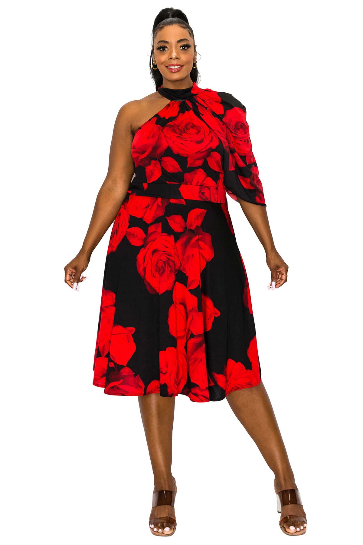 Genero Floral Flare Dress - L I V D