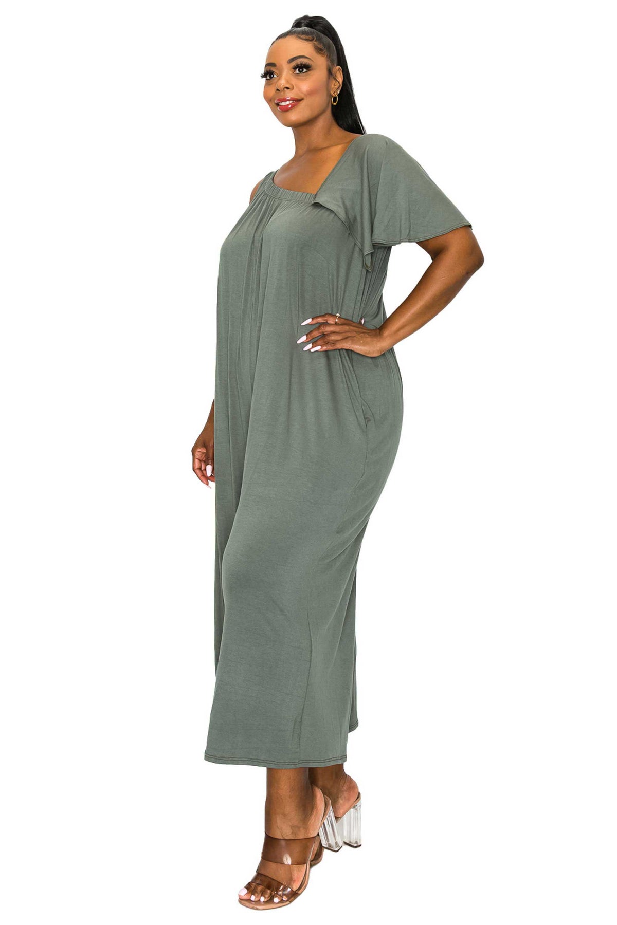 Willow Wide-Legged Pocket Jumpsuit - L I V D