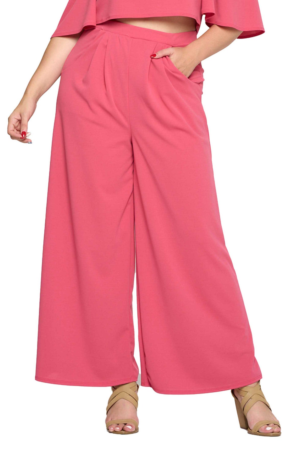 Rachel Wide Leg Pocket Pants - L I V D