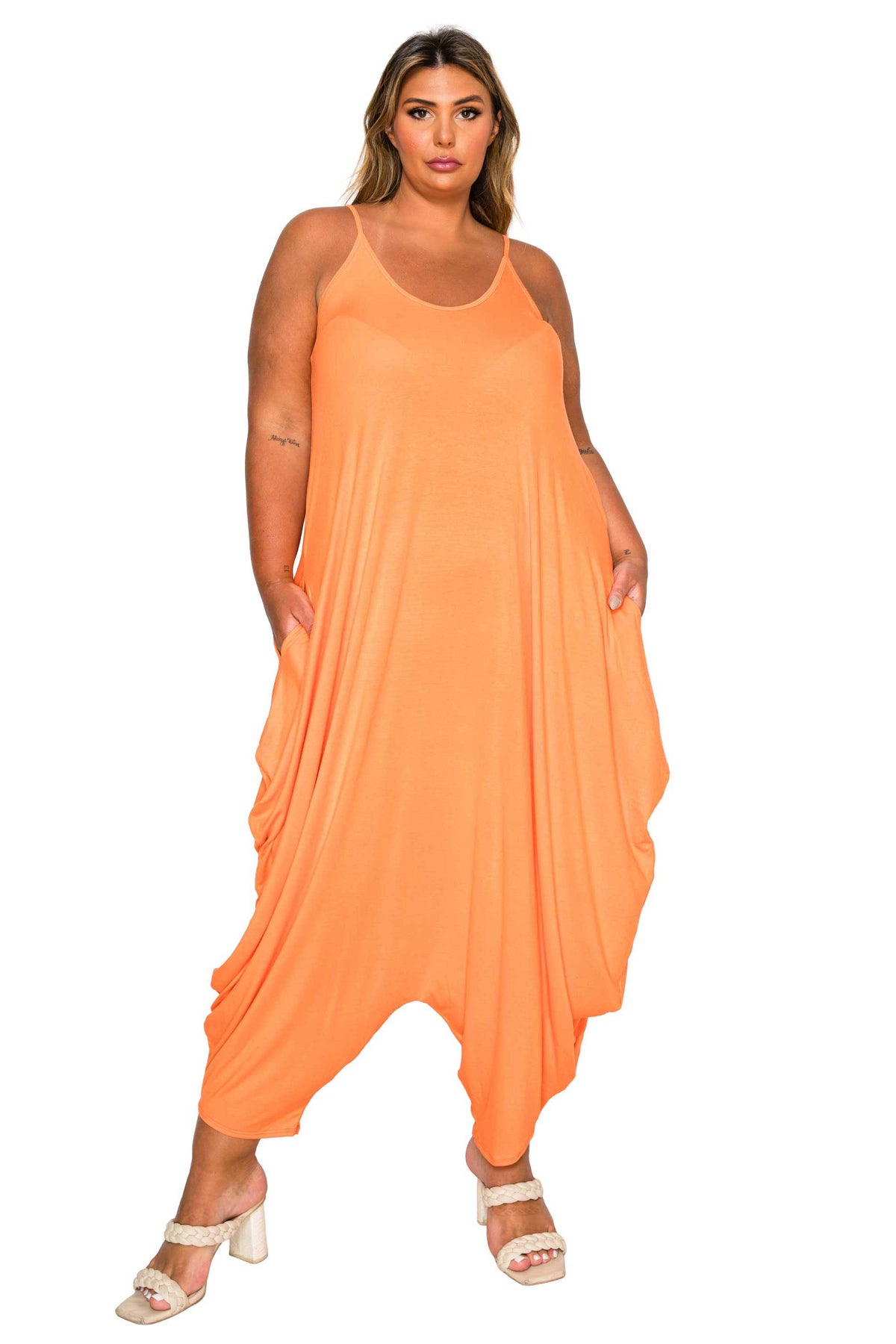 Quinn Pocket Tulip Bottom Jumpsuit