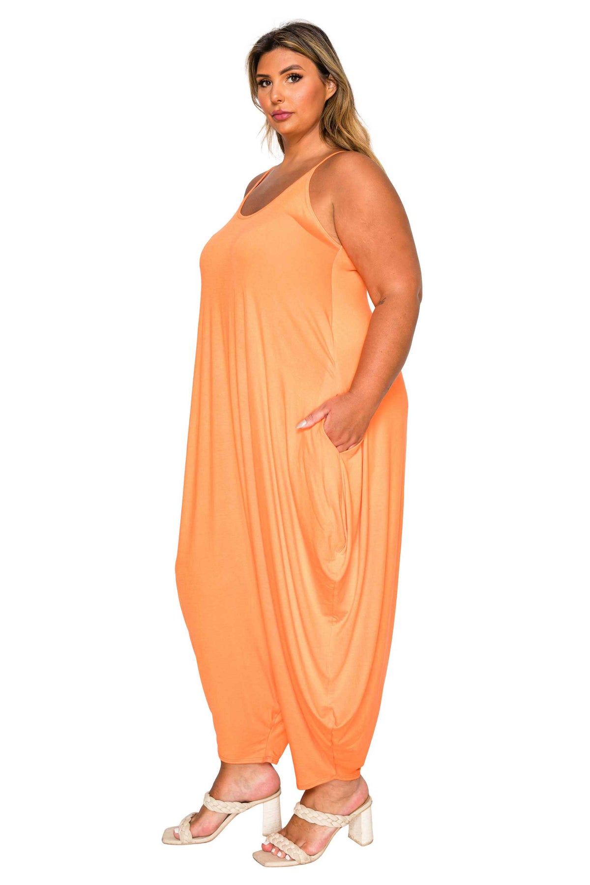 Quinn Pocket Tulip Bottom Jumpsuit