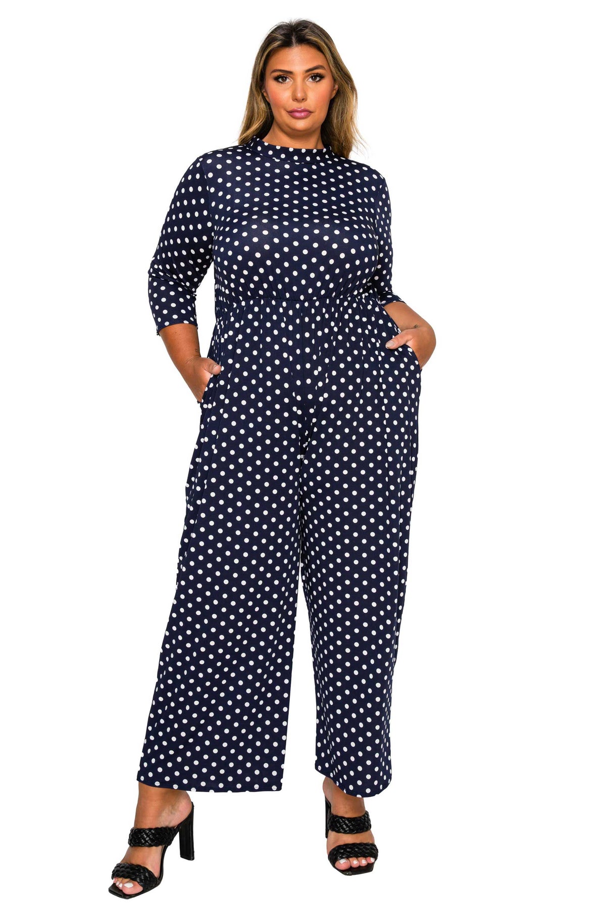 Lunette Dot Wide Leg Jumpsuit