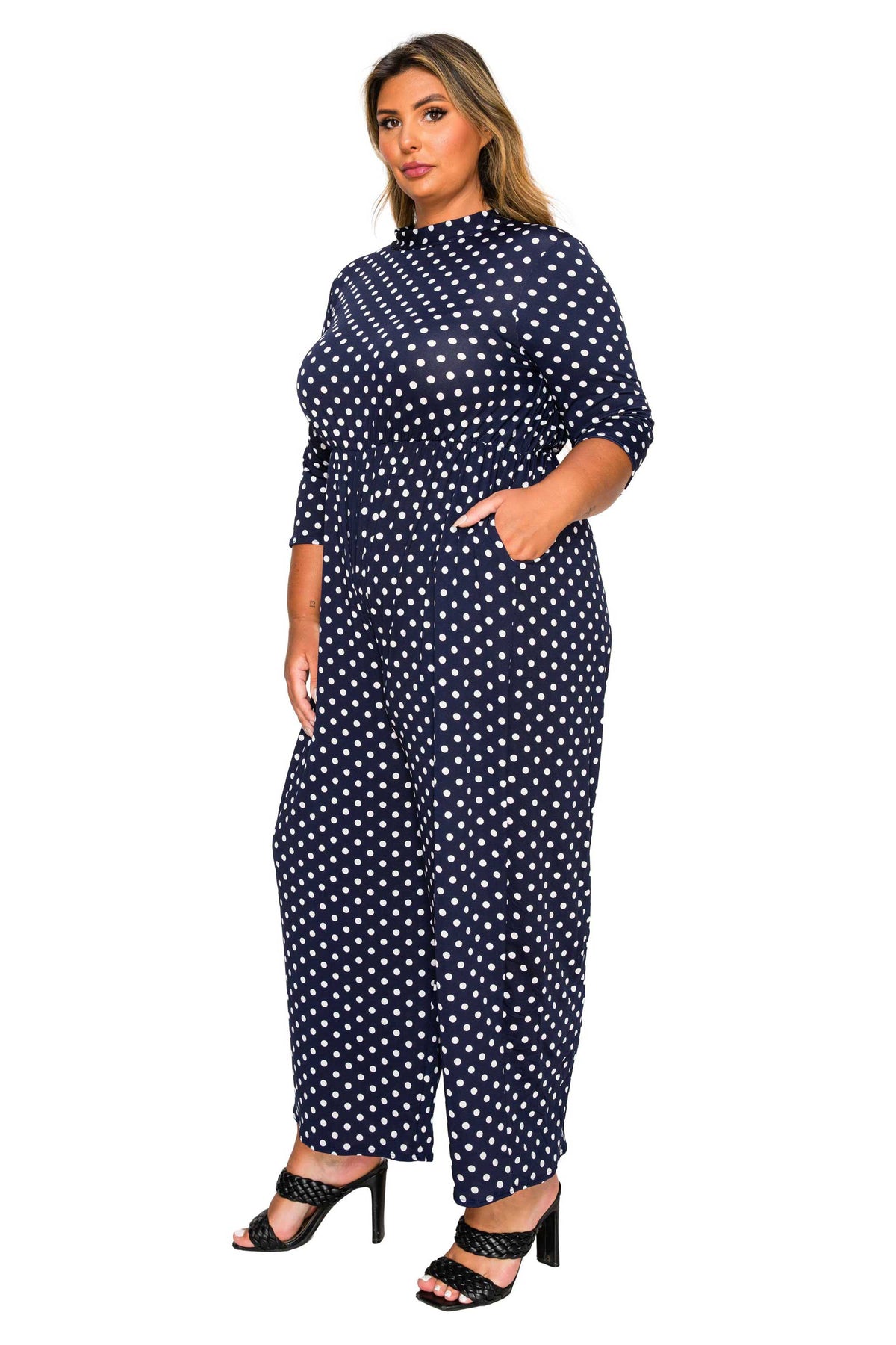 Lunette Dot Wide Leg Jumpsuit