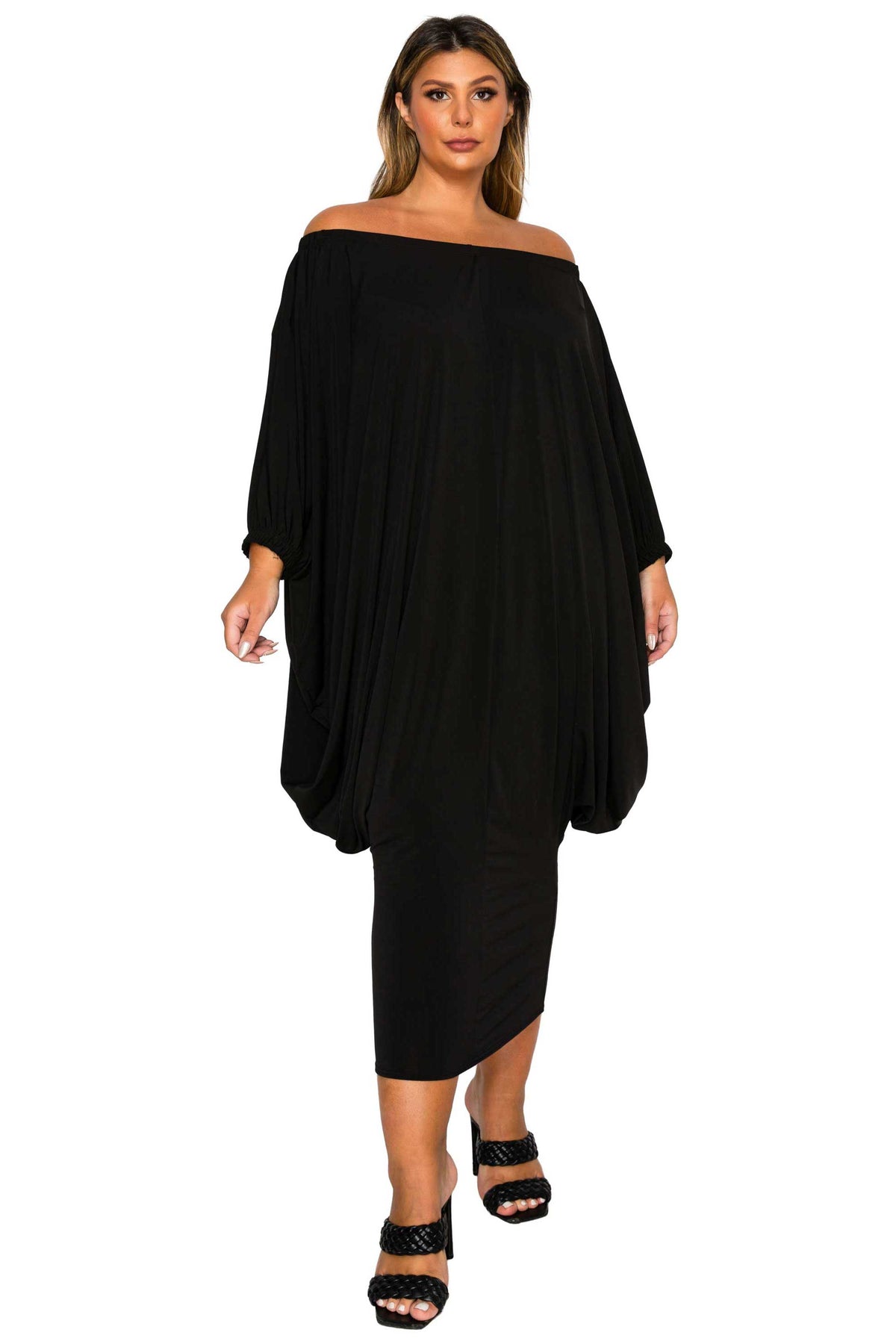 Eero Off Shoulder Taper Hem Dress