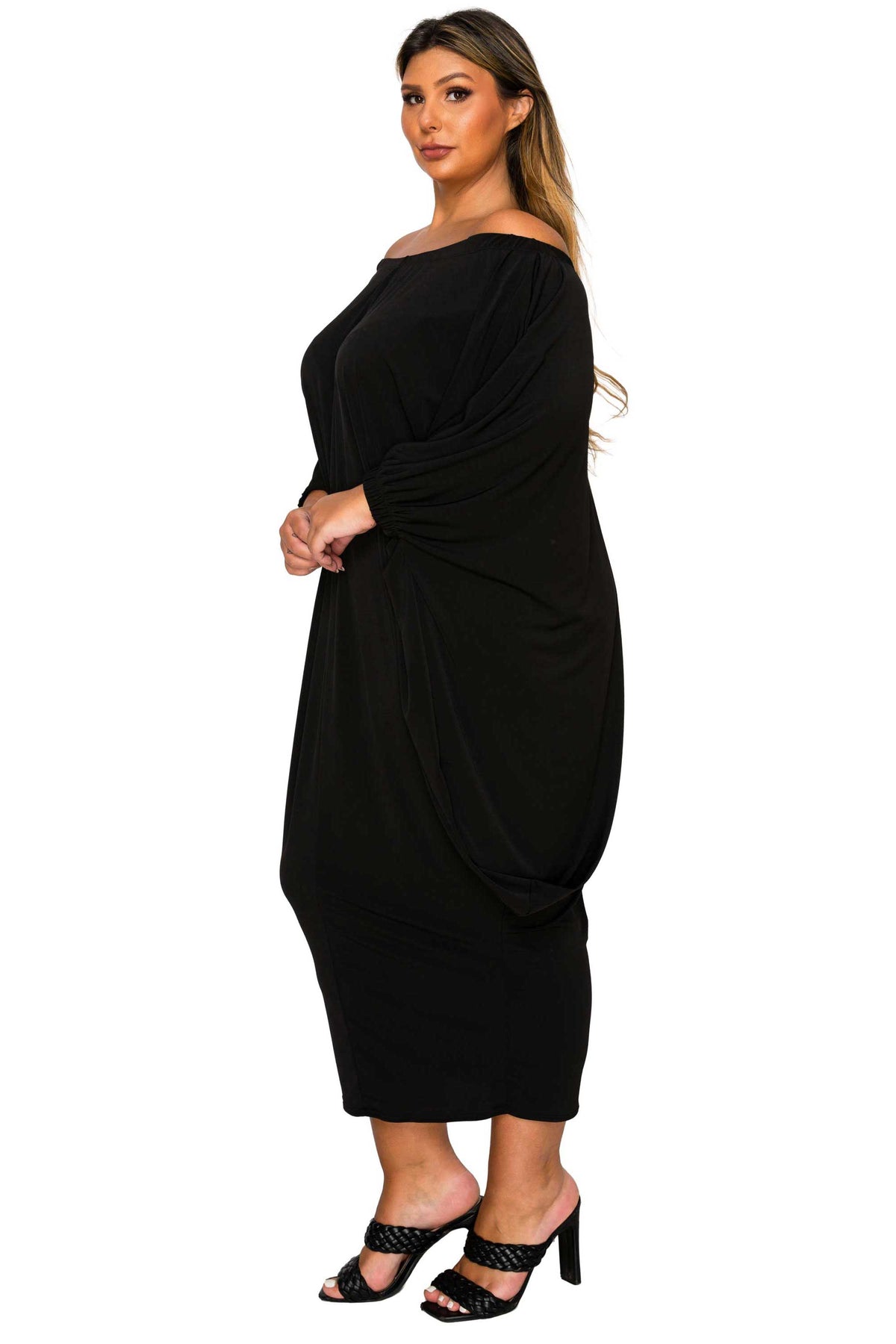 Eero Off Shoulder Taper Hem Dress