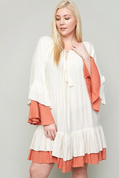 Ruffled Tiered Dress - L I V D