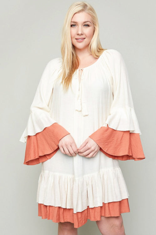 Ruffled Tiered Dress - L I V D