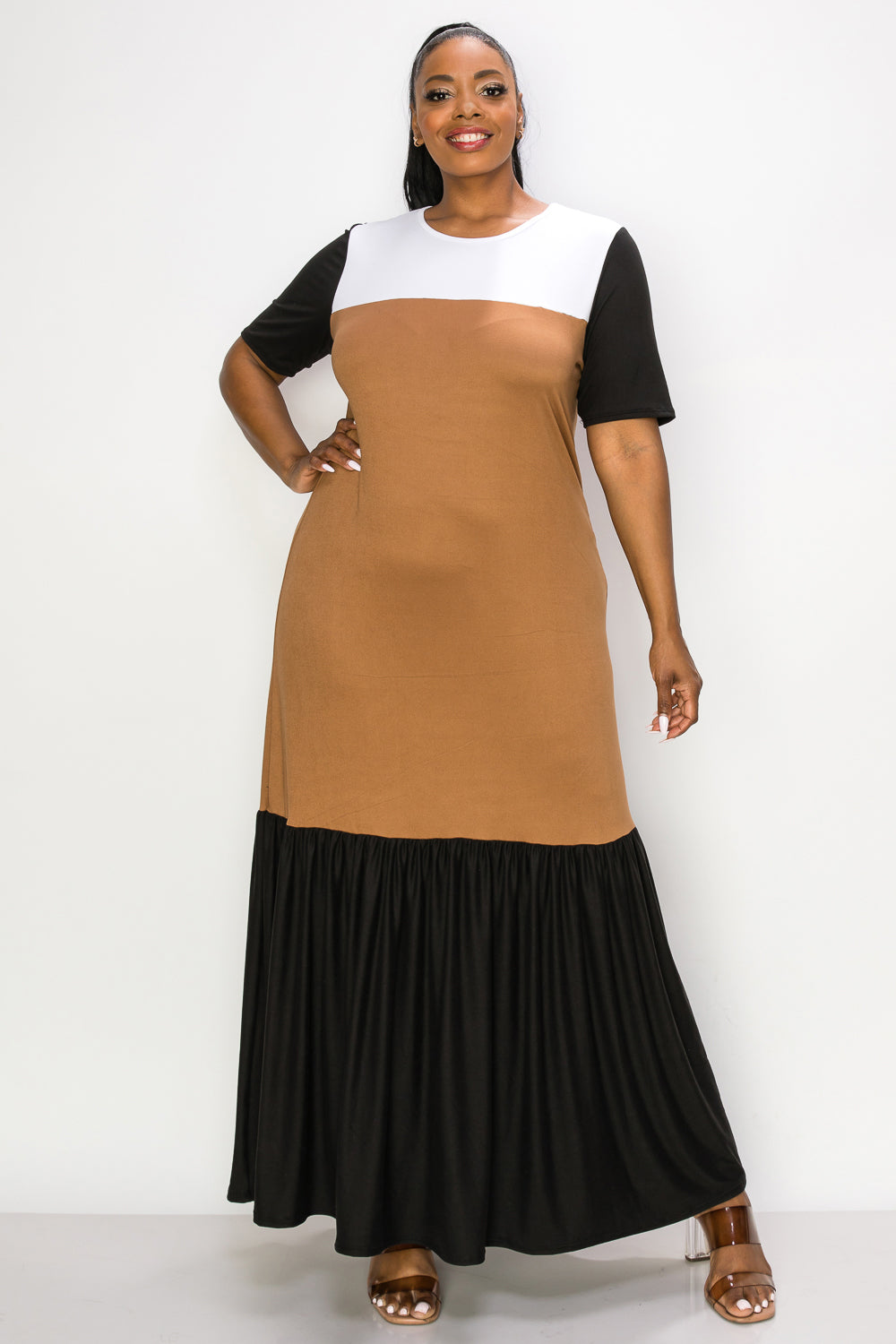 Ami Colorblock Maxi Dress - L I V D