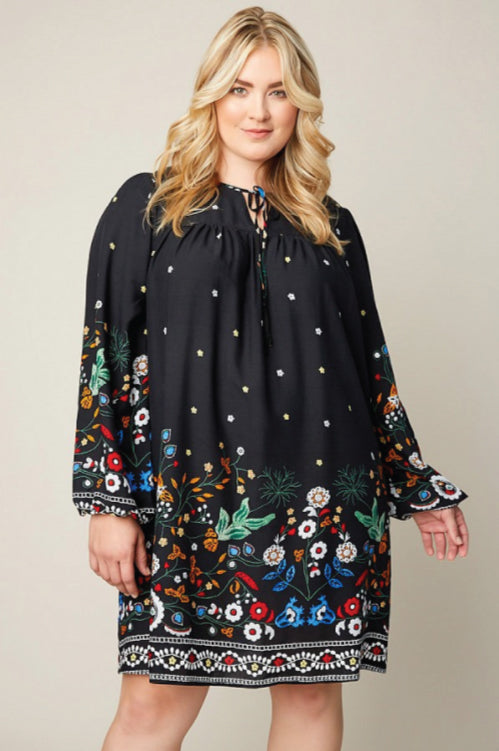 Self Tie Peasant Dress - L I V D