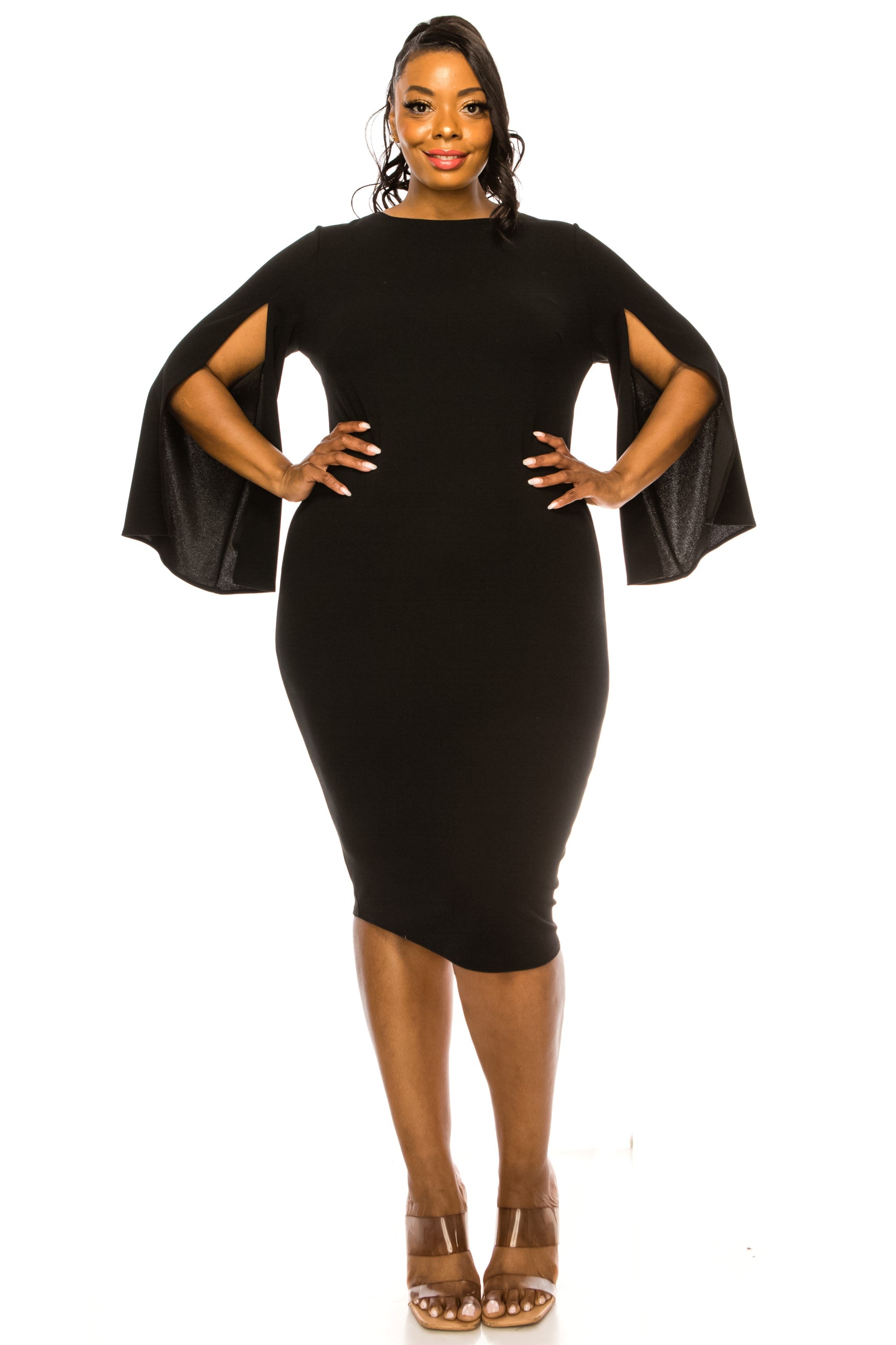 Clementine Slit Sleeve Dress – L I V D