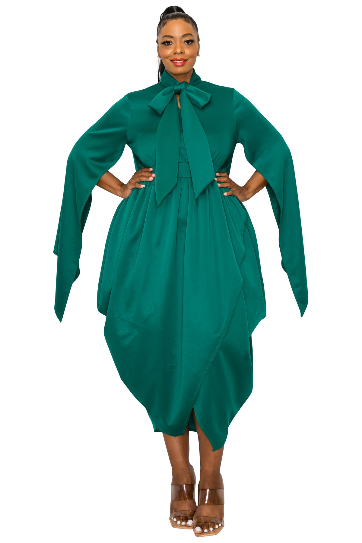 Tina Tulip Hem Pocket Dress