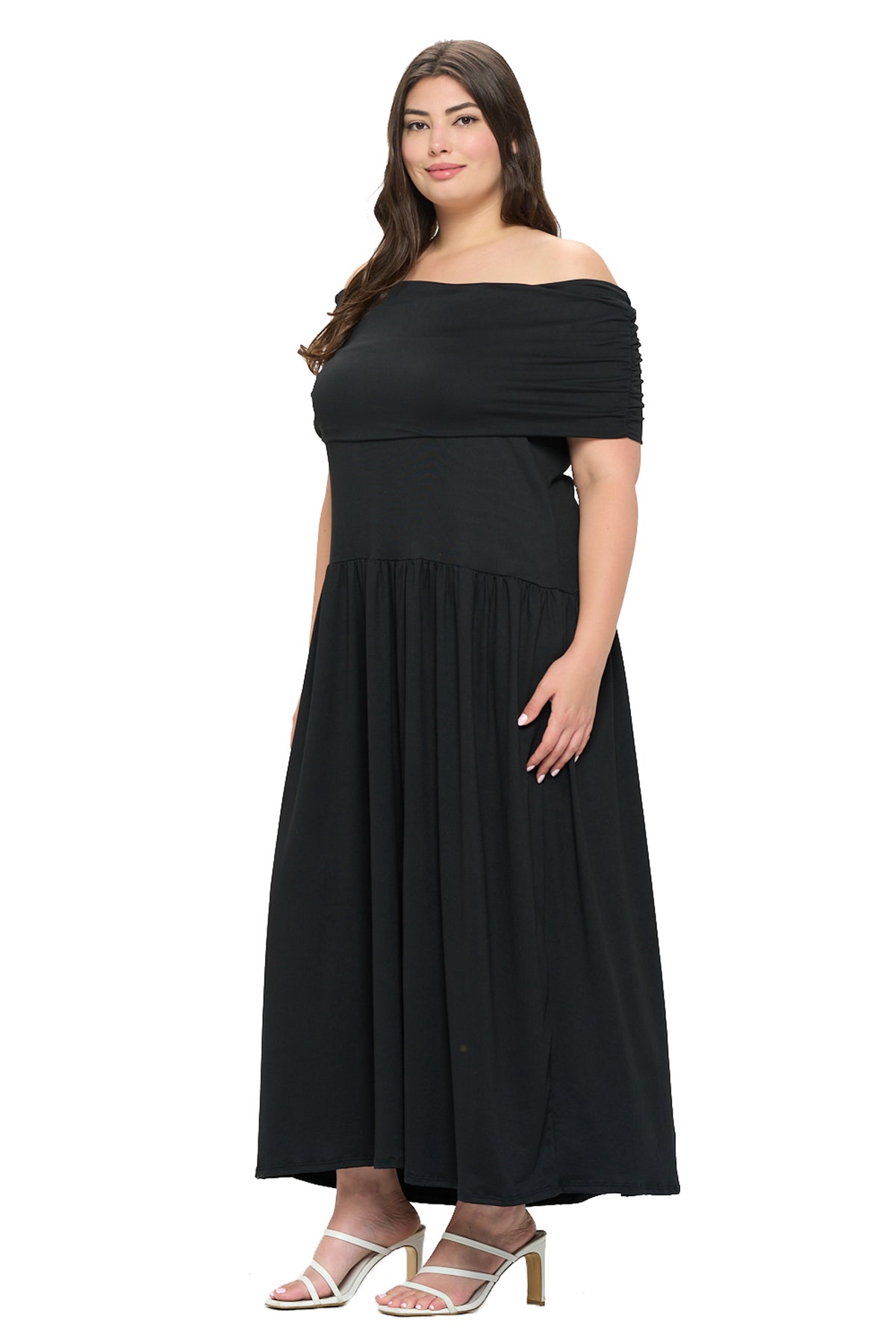 Hayek Off Shoulder Maxi Dress