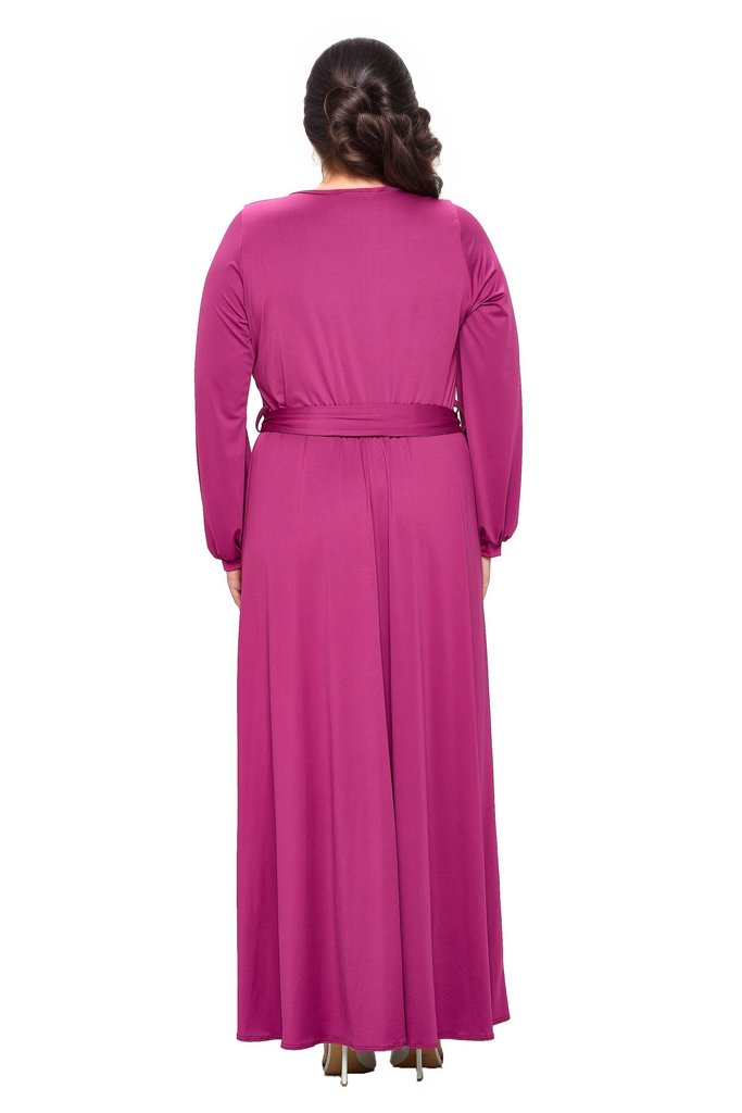 lush surplice maxi dress Lush Pink Floral Surplice Strapless Maxi Dress