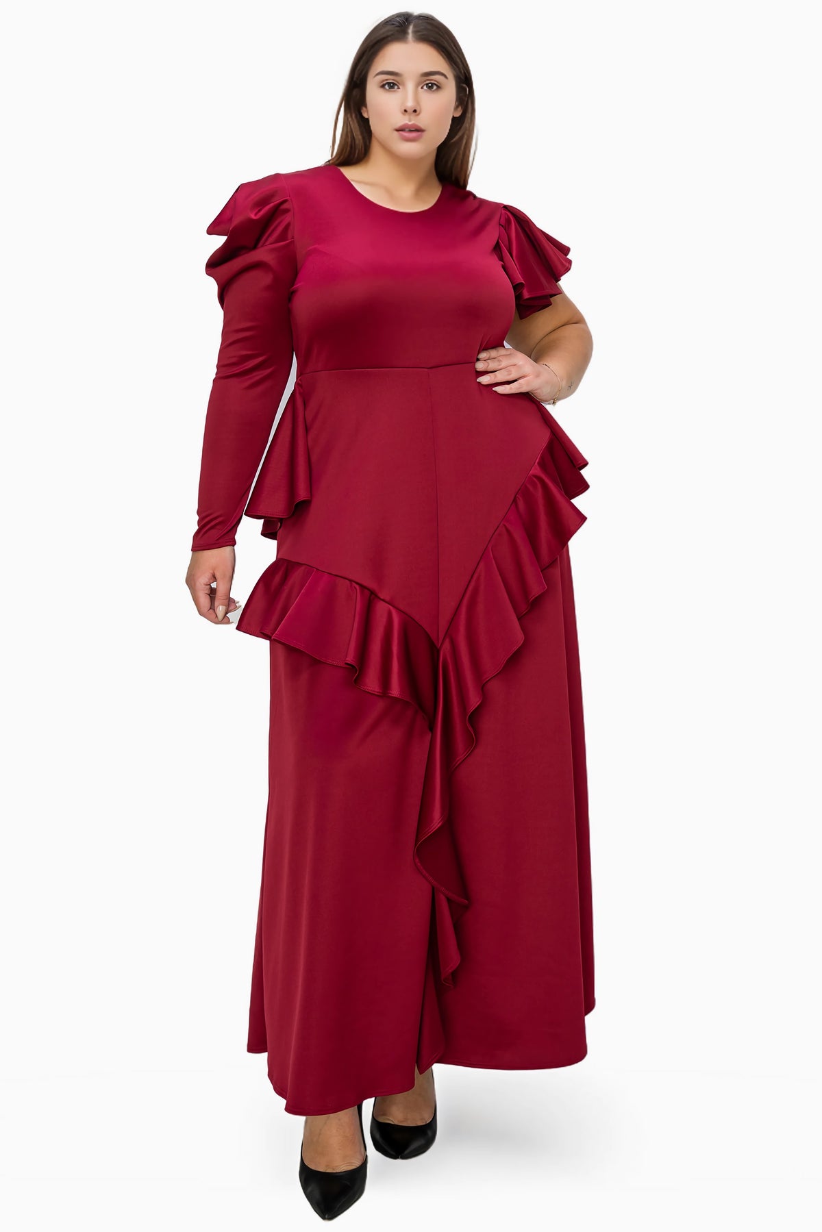 Vivienne Ruffled Maxi Dress