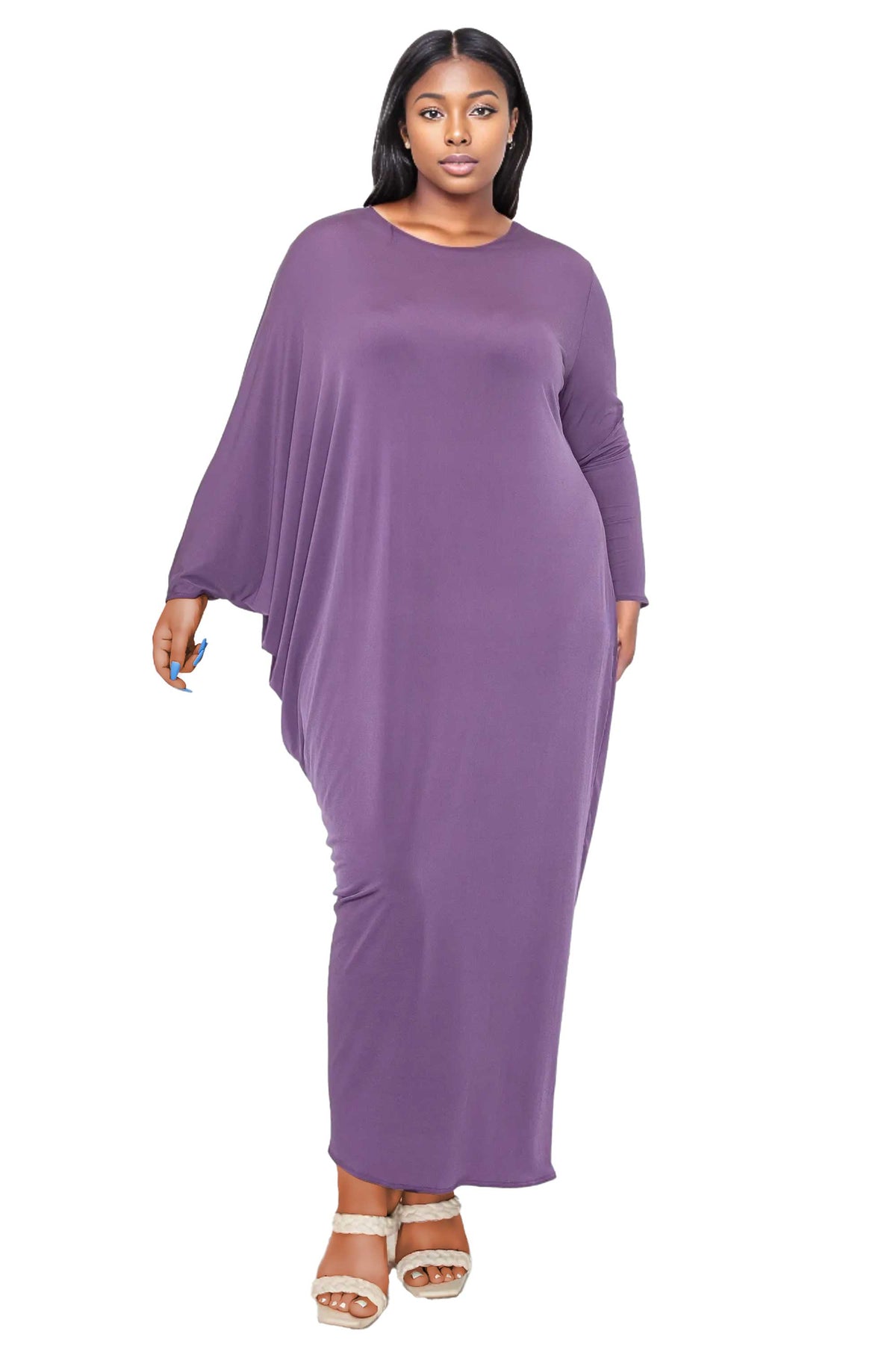 plus asymmetrical dress B Darlin Trendy Plus Size Asymmetric Corset Midi Dress - Black
