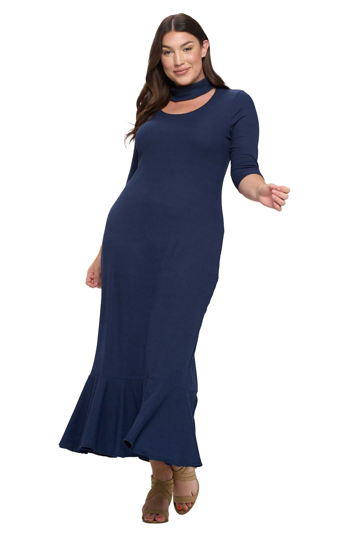 cut out turtleneck dress Sexy Cut it Out Turtleneck Dress