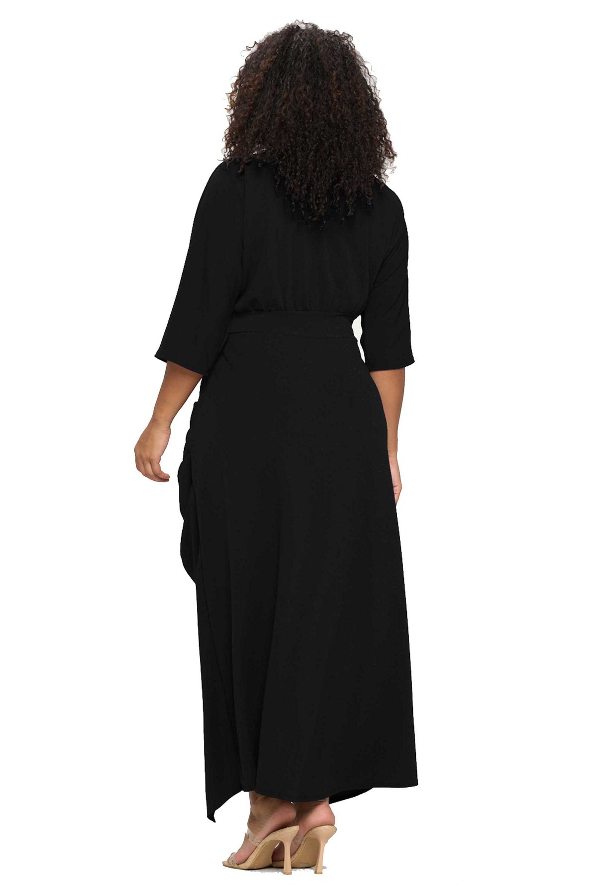 dolman sleeve maxi dress Dolman Wrap Maxi Dress | Made in USA