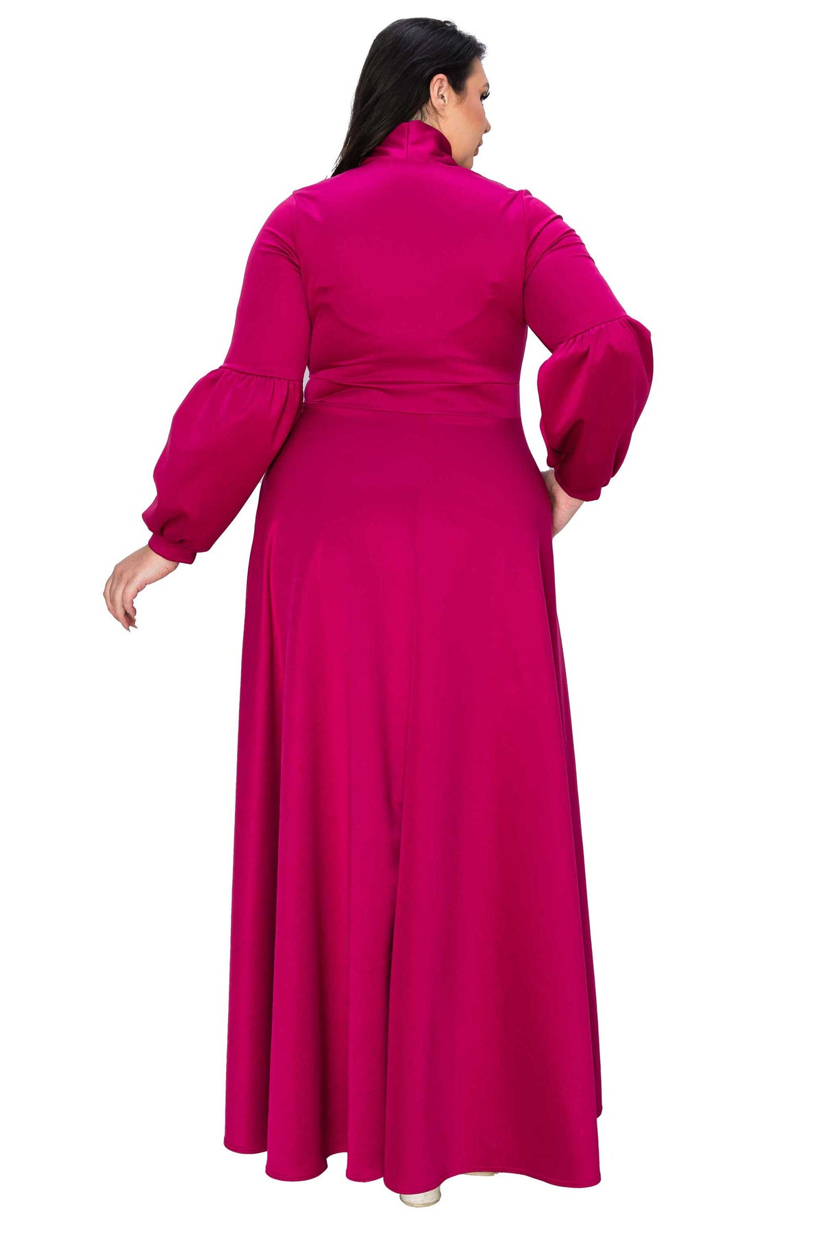 Bella Donna Dress with Ribbon and Bishop Sleeves