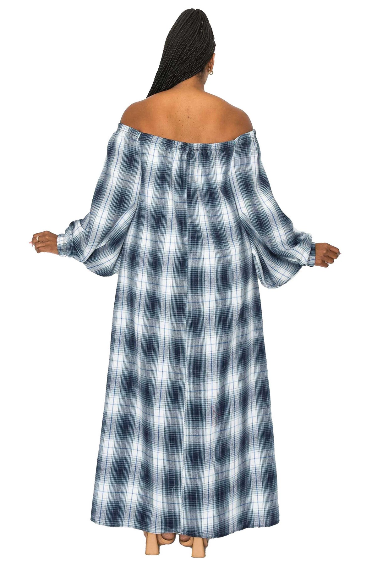 Zoe Flannel Maxi Dress