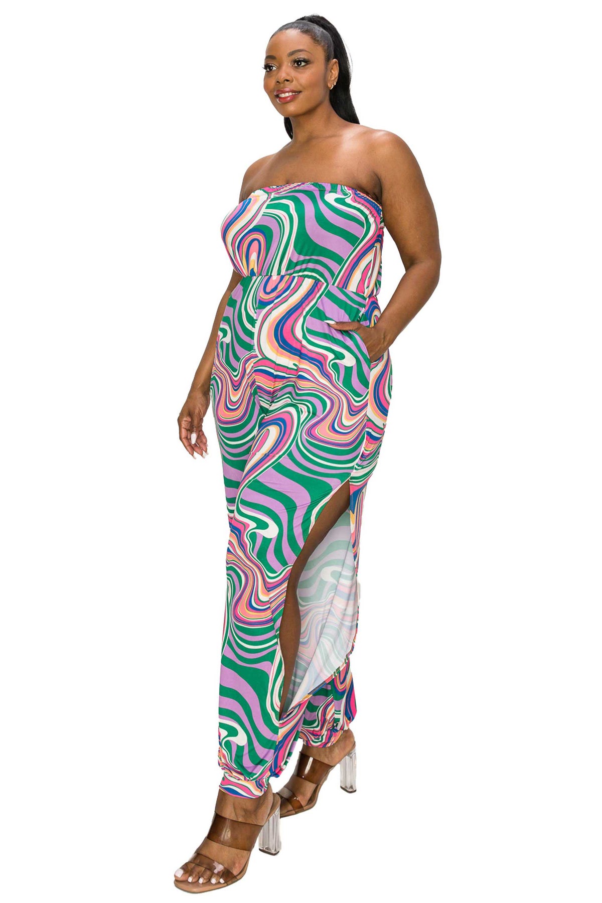 Delilah Sleeveless Pocket Jumpsuit - L I V D