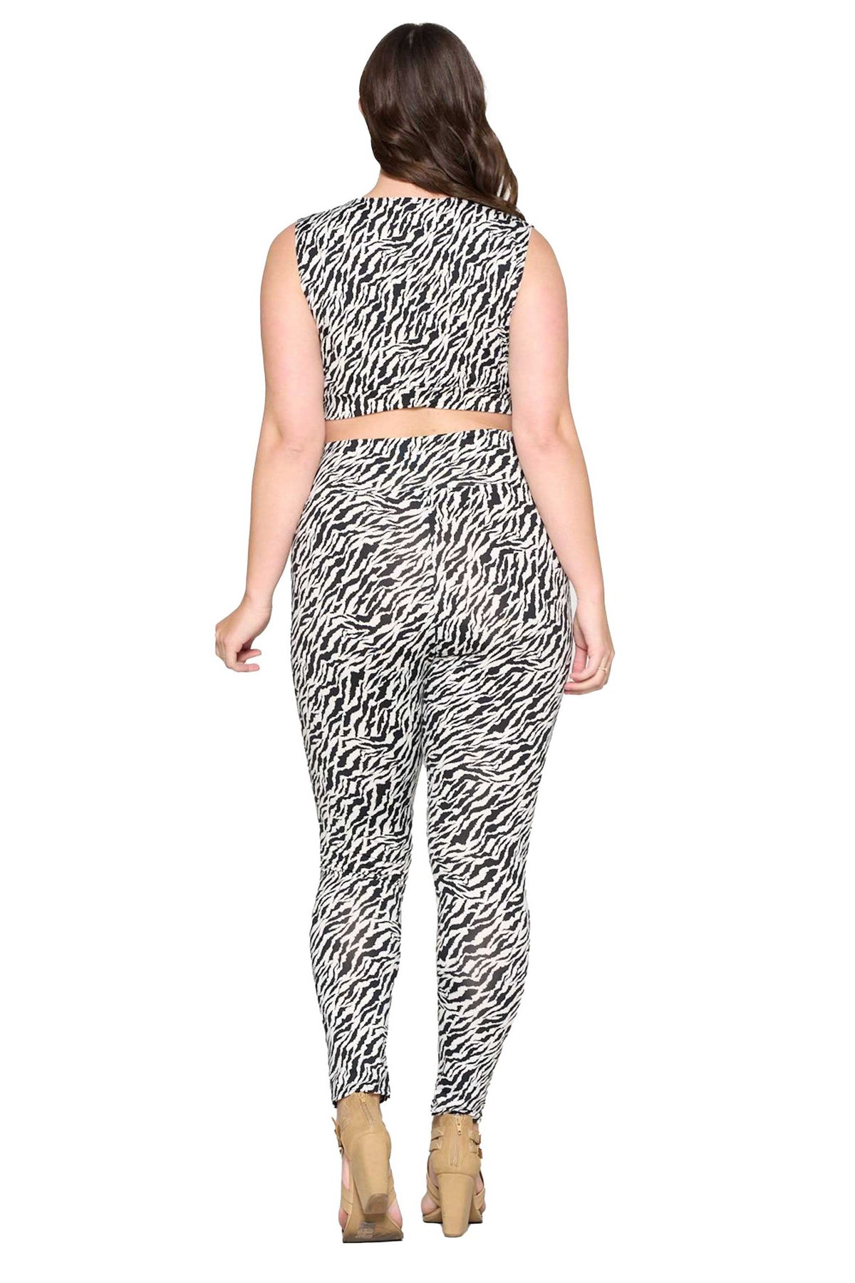 livd apparel plus size boutique zebra yoga leggings