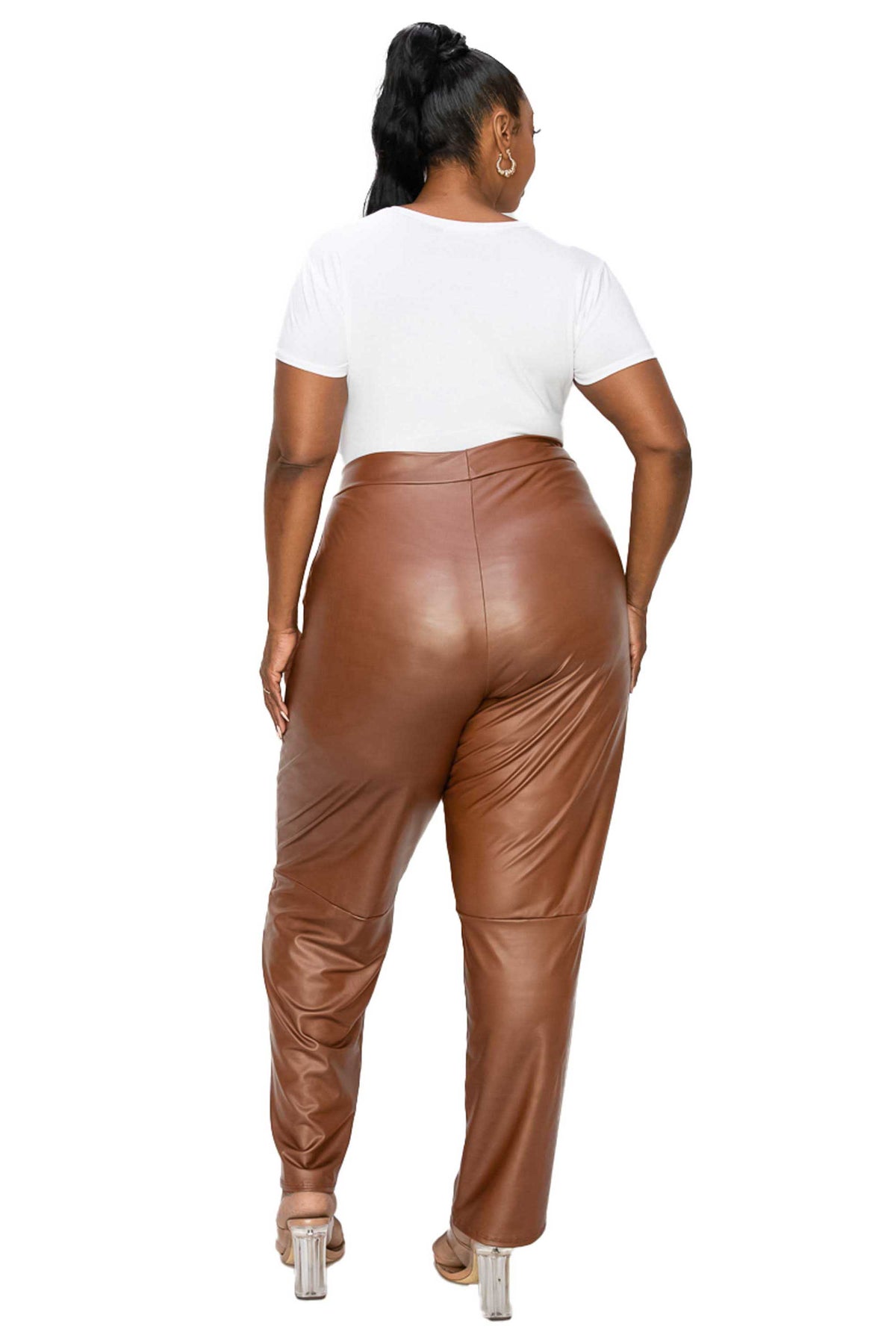 Vegan Leather Pocket Pants - L I V D