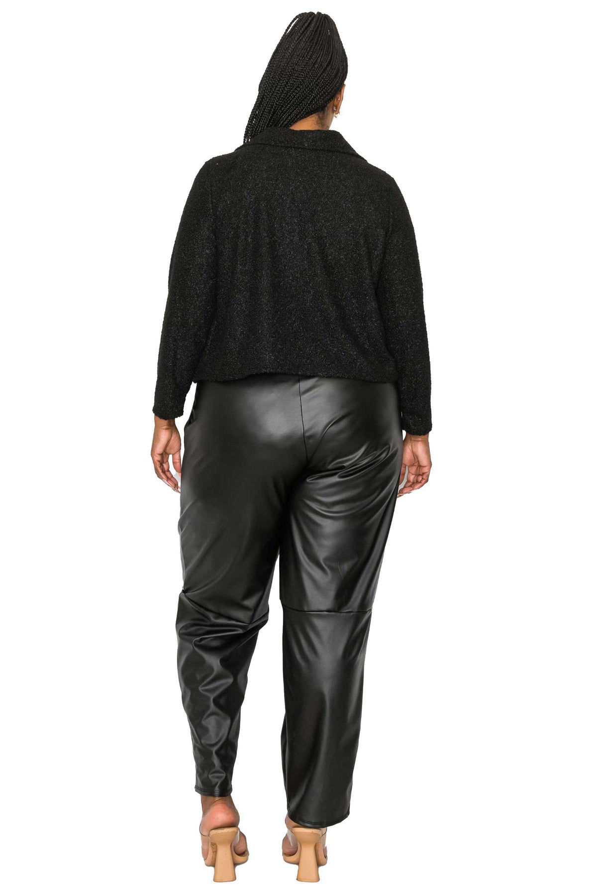 Erica Faux Shearling Crop Jacket
