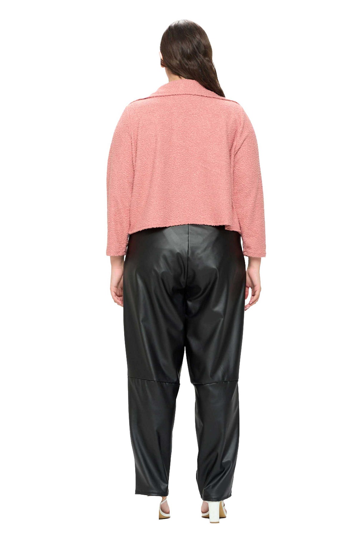 Erica Faux Shearling Crop Jacket