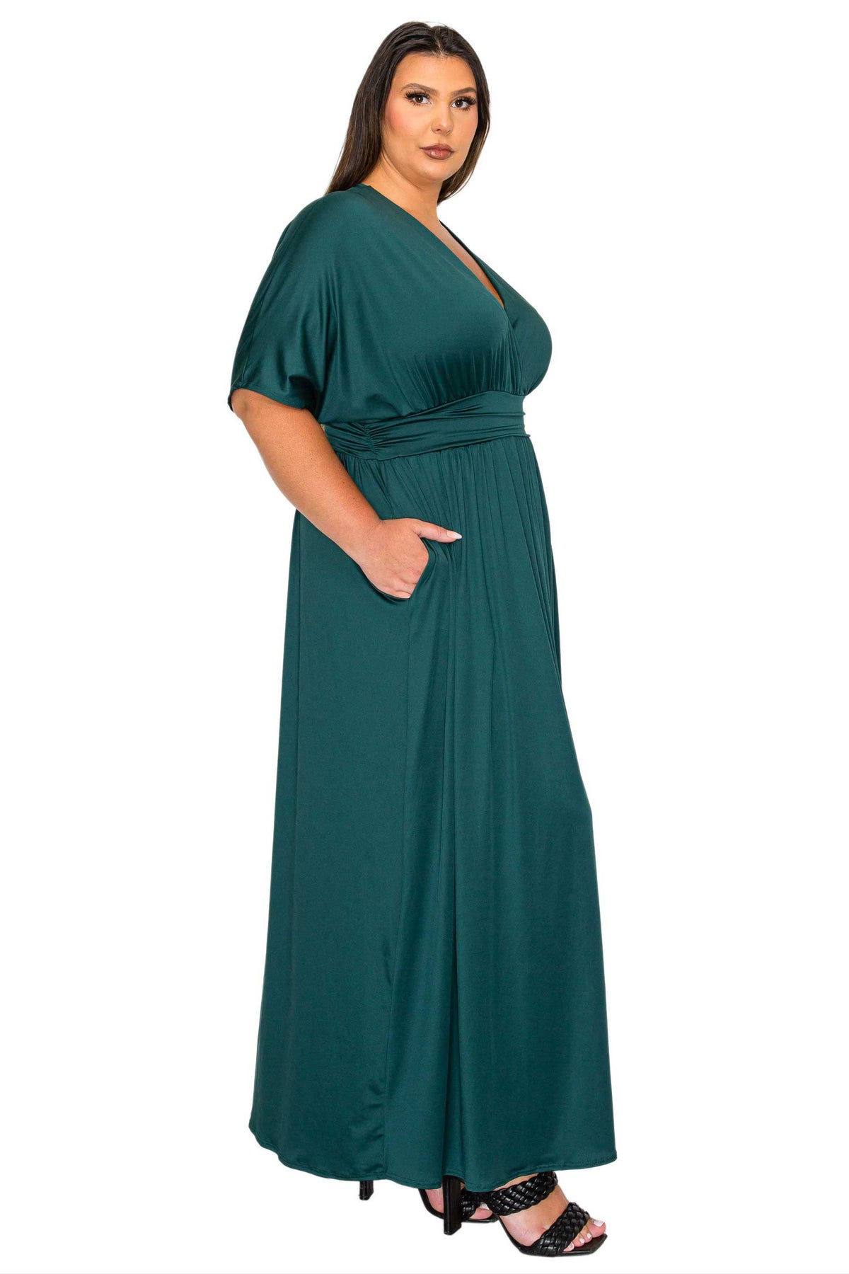 empire maxi dress plus size Empire Waist Linen Dress, A-line Maxi Summer Formal Dress, Loose Sky Blue Long Cruise Dress, Plus Size Beach Cover up Dress