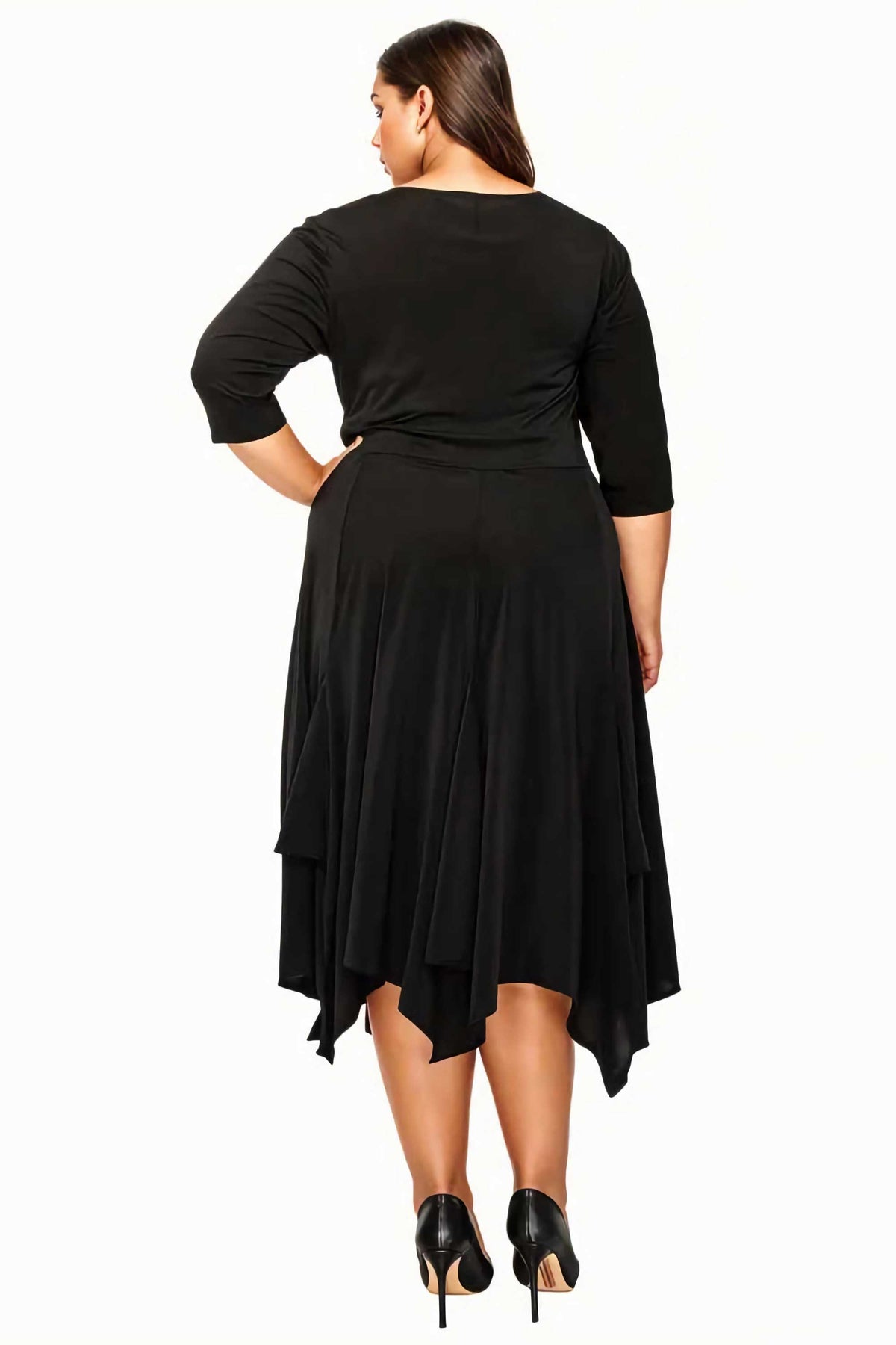 Plus Size Shay Handkerchief Hem Dress L I V D Plus Size Shay Handkerchief Hem Dress L I V D