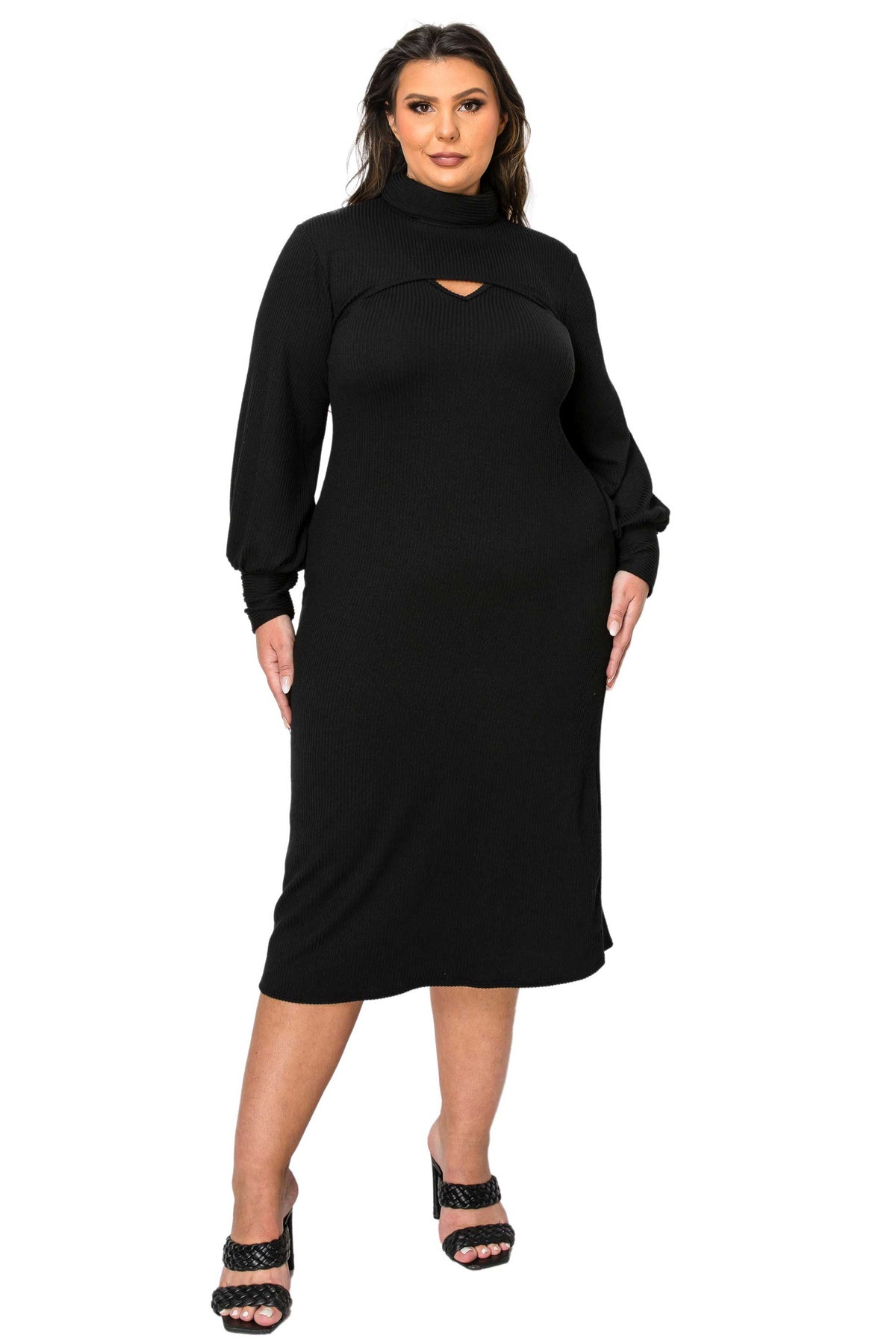 Plus Size Aster Two Piece Sweater Dress Set – L I V D Plus Size Aster Two Piece Sweater Dress Set – L I V D