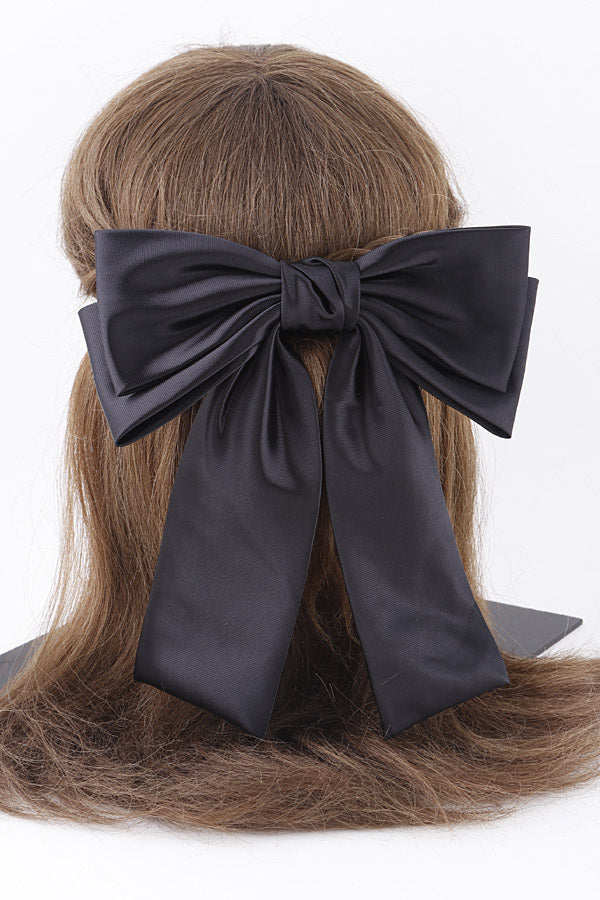 Luxe Satin Bow Hair Clip