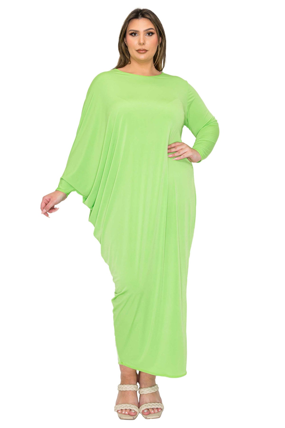 Louella Asymmetrical Maxi Dress L I V D Louella Asymmetrical Maxi Dress L I V D