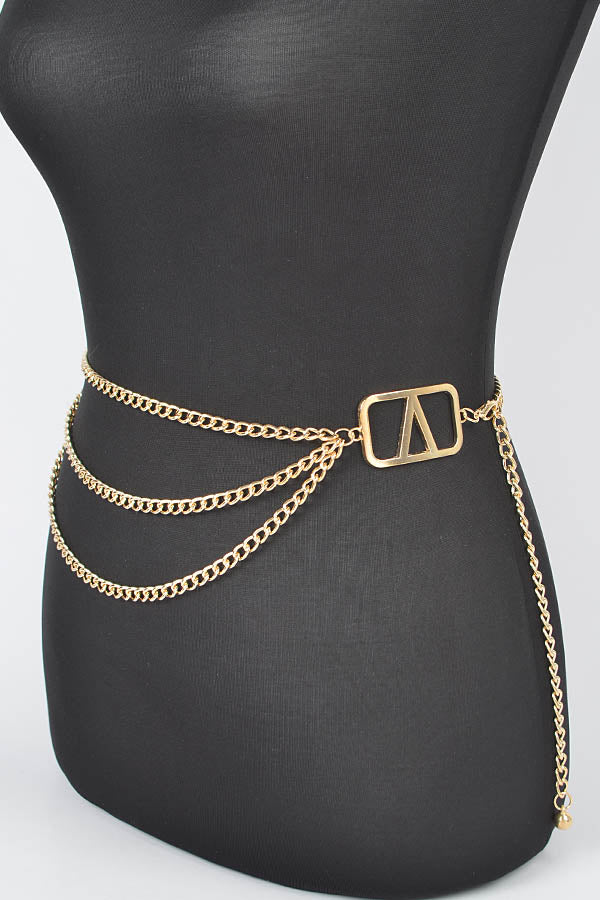 Plus Size Sabrina Metal Chain Belt – L I V D