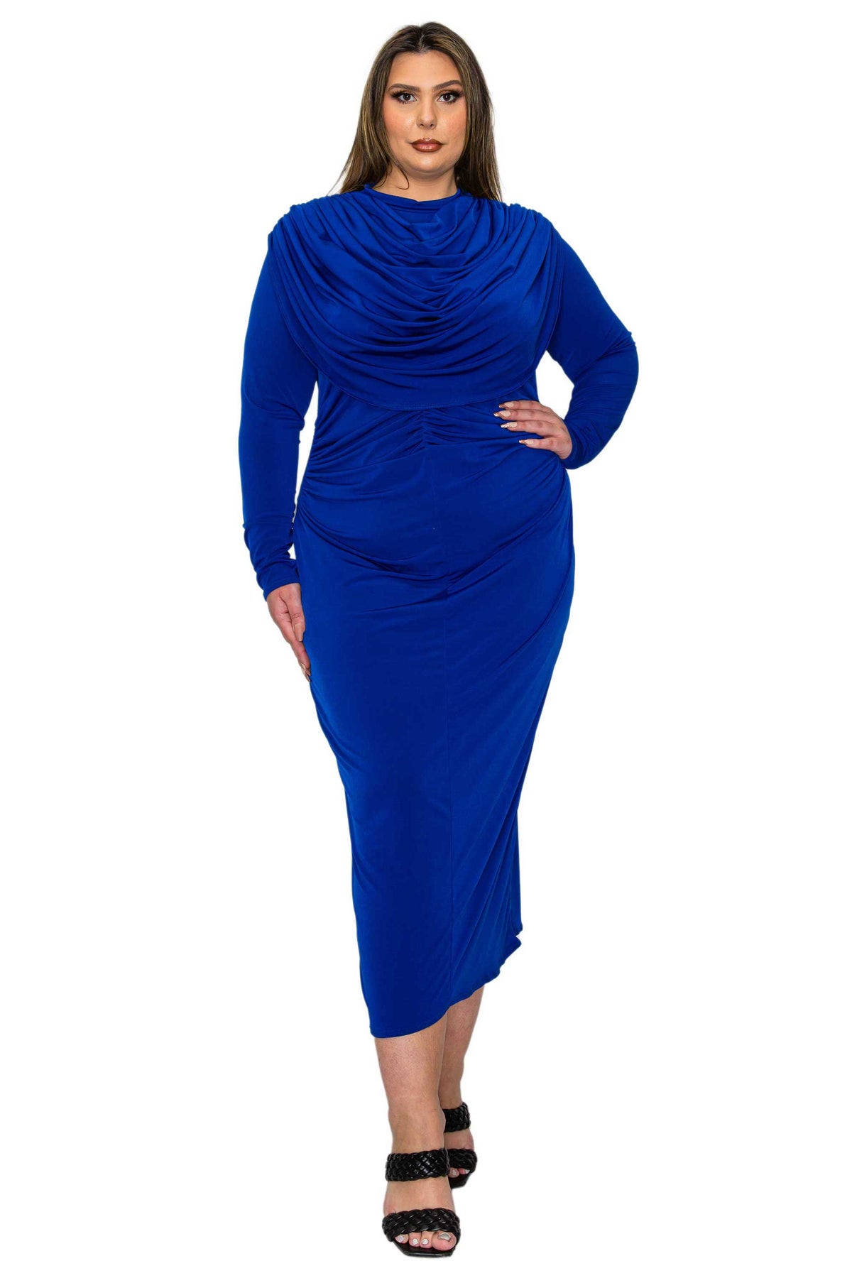 L I V D Women's Plus Size Aurora Ruffled Bodycon Dress - Black - 1X L I V D Women's Plus Size Aurora Ruffled Bodycon Dress - Black - 1X
