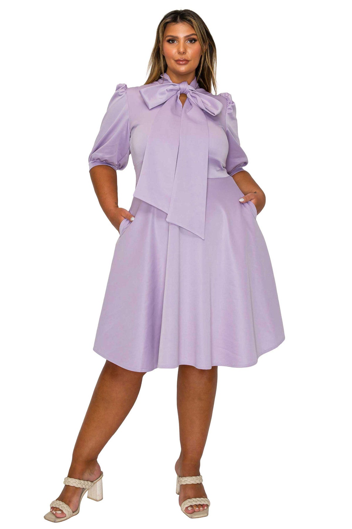 Carina Donna Flare Dress w/ Pockets