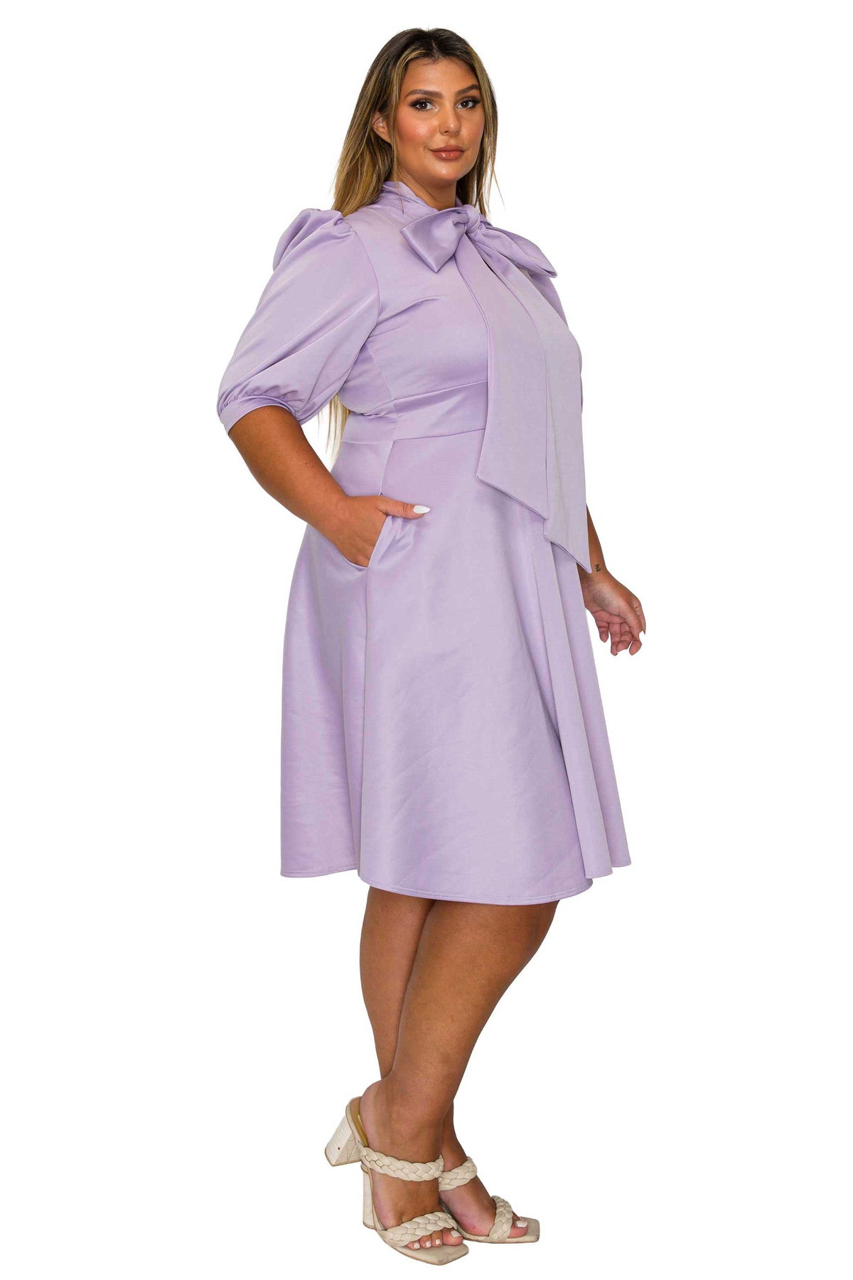Carina Donna Flare Dress w/ Pockets