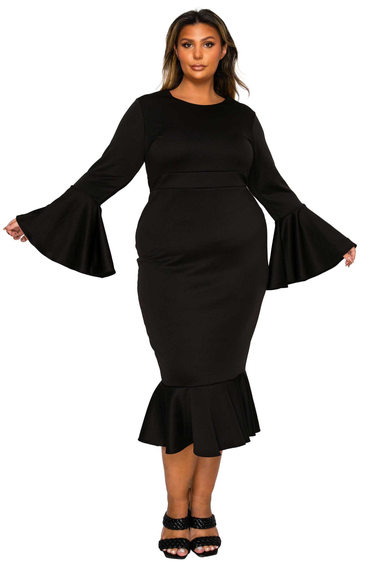 Plus Size Sabrina Mermaid Hem Dress L I V D Plus Size Sabrina Mermaid Hem Dress L I V D