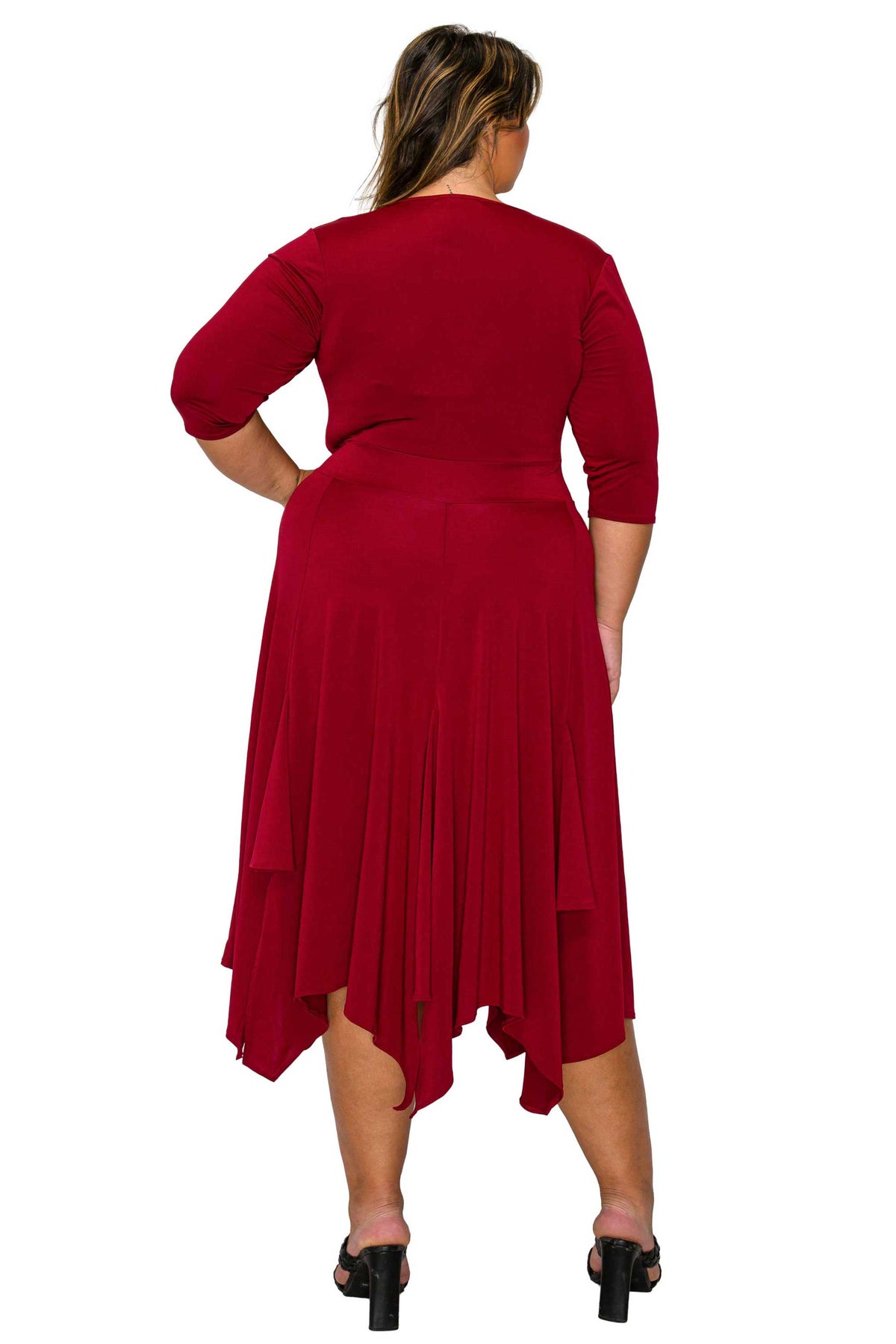 kerchief cut dresses LEATHER SANDALS