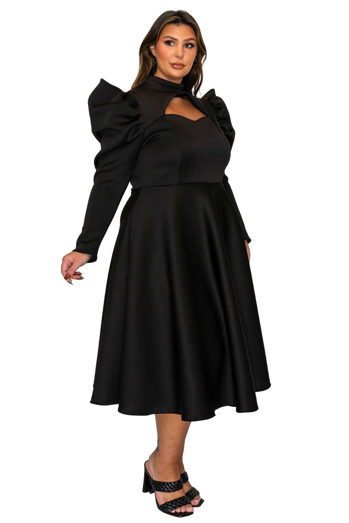 L I V D Plus Size Isabella Neoprene Statement Dress