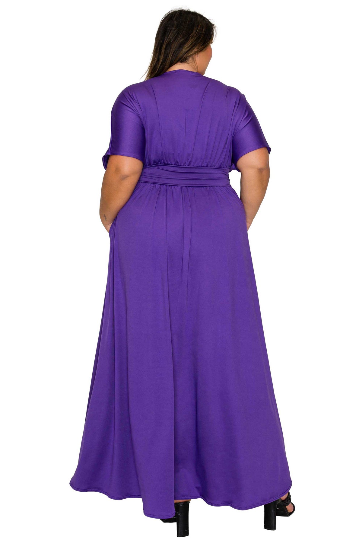 Plus Size Raffi Empire Waist Pocket Maxi Dress L I V D Plus Size Raffi Empire Waist Pocket Maxi Dress L I V D