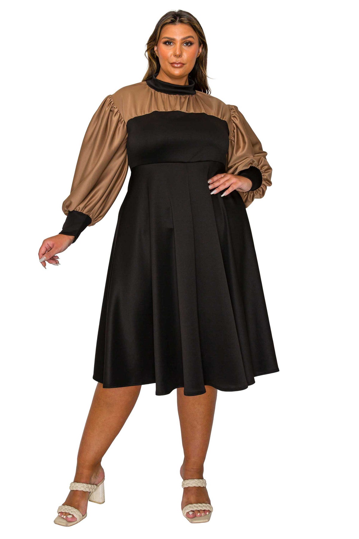 Calissa Colorblack Midi Dress