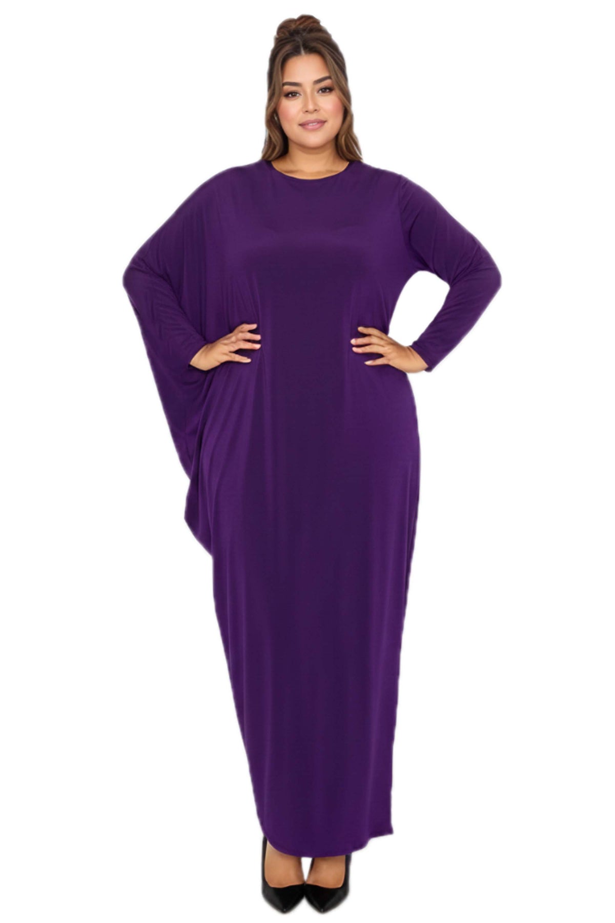 L I V D Plus Size Louella Asymmetrical Maxi Dress - Brown L I V D Plus Size Louella Asymmetrical Maxi Dress - Brown
