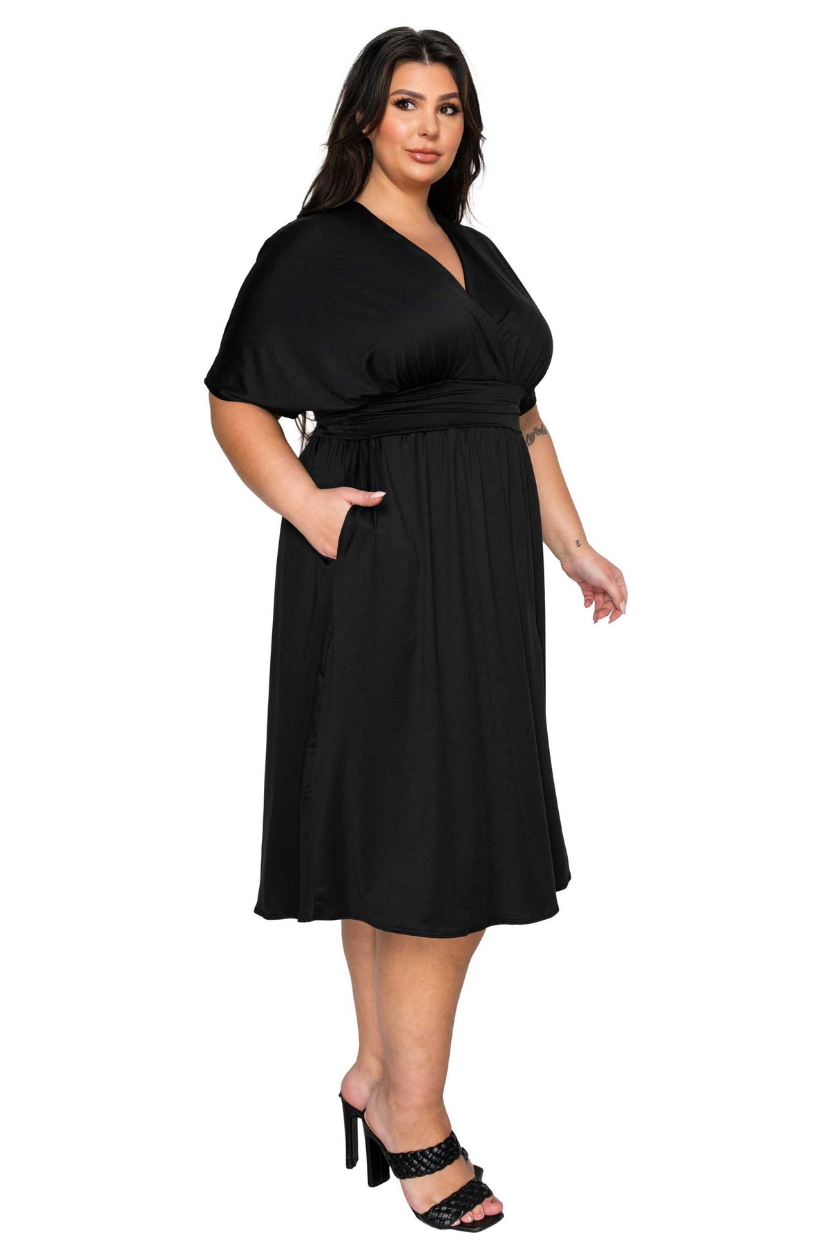 Cyra Empire Waist Midi Dress