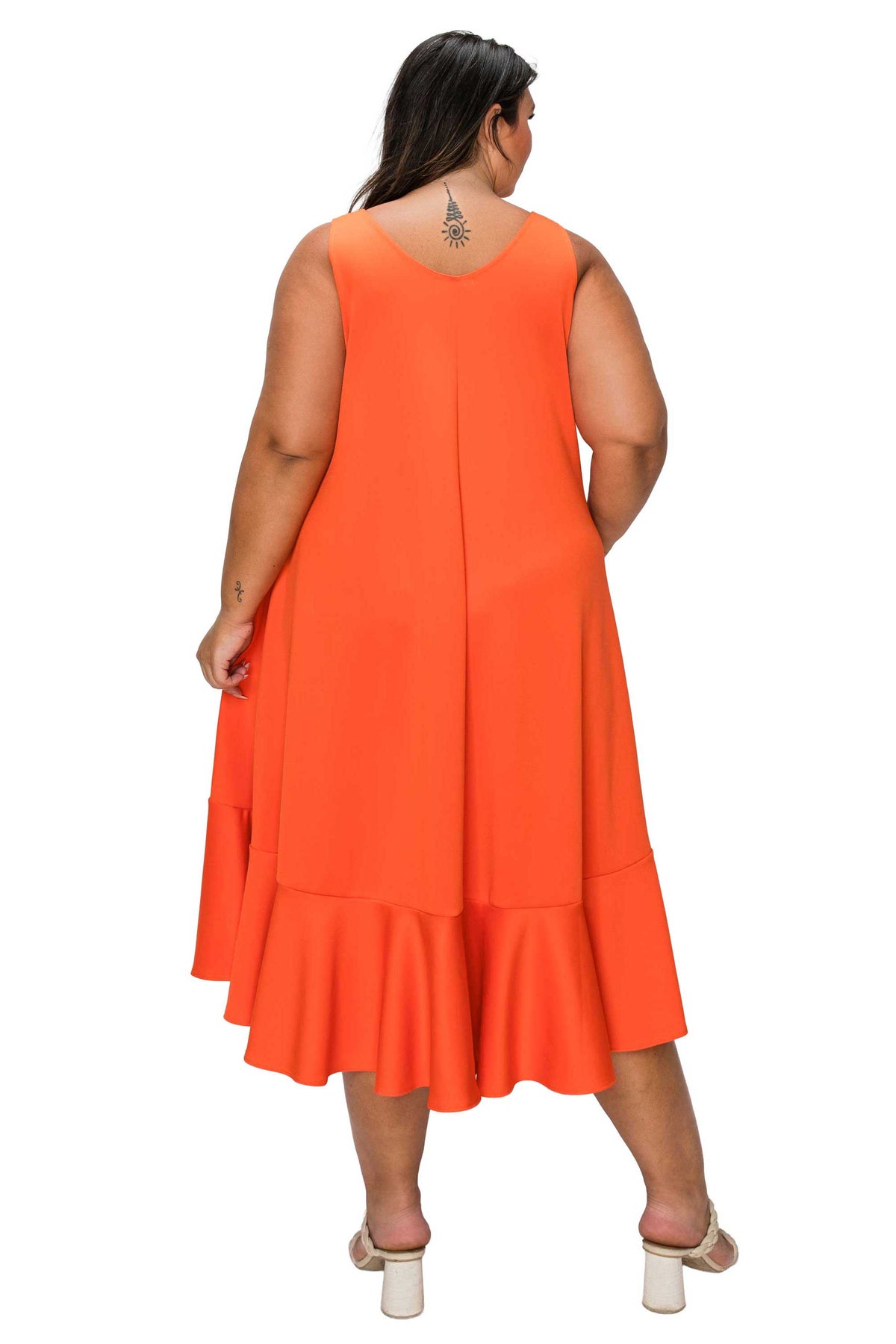 Simone Sleeveless Pocket Flare Dress