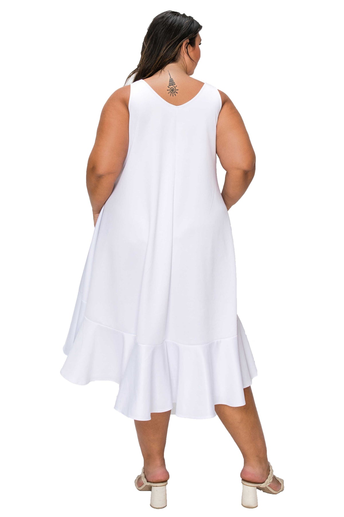 Simone Sleeveless Pocket Flare Dress