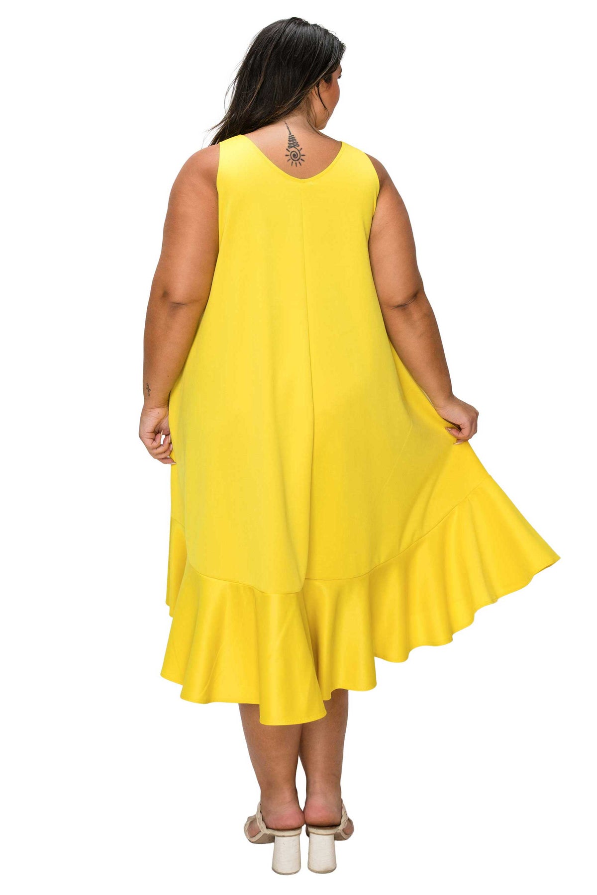 Simone Sleeveless Pocket Flare Dress
