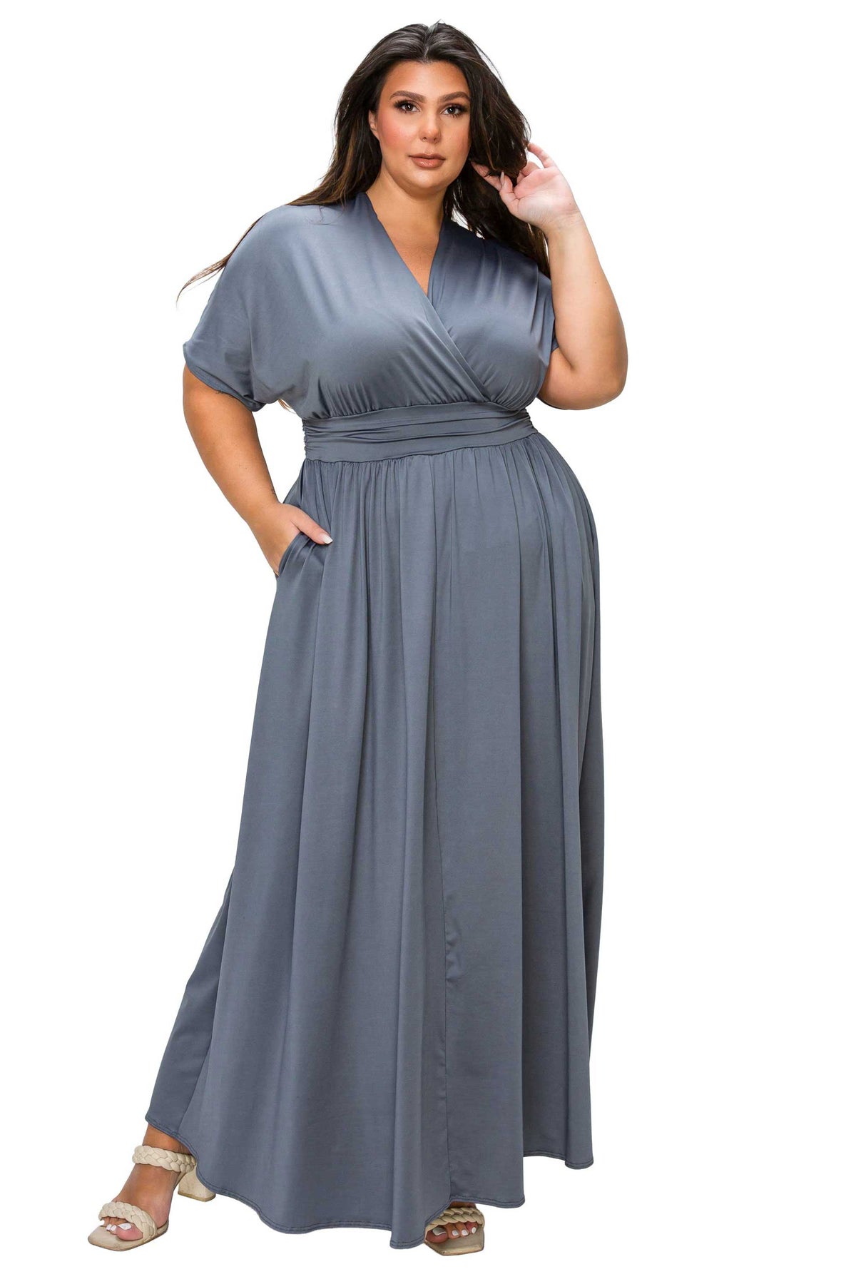 Raffi Empire Waist Pocket Maxi Dress